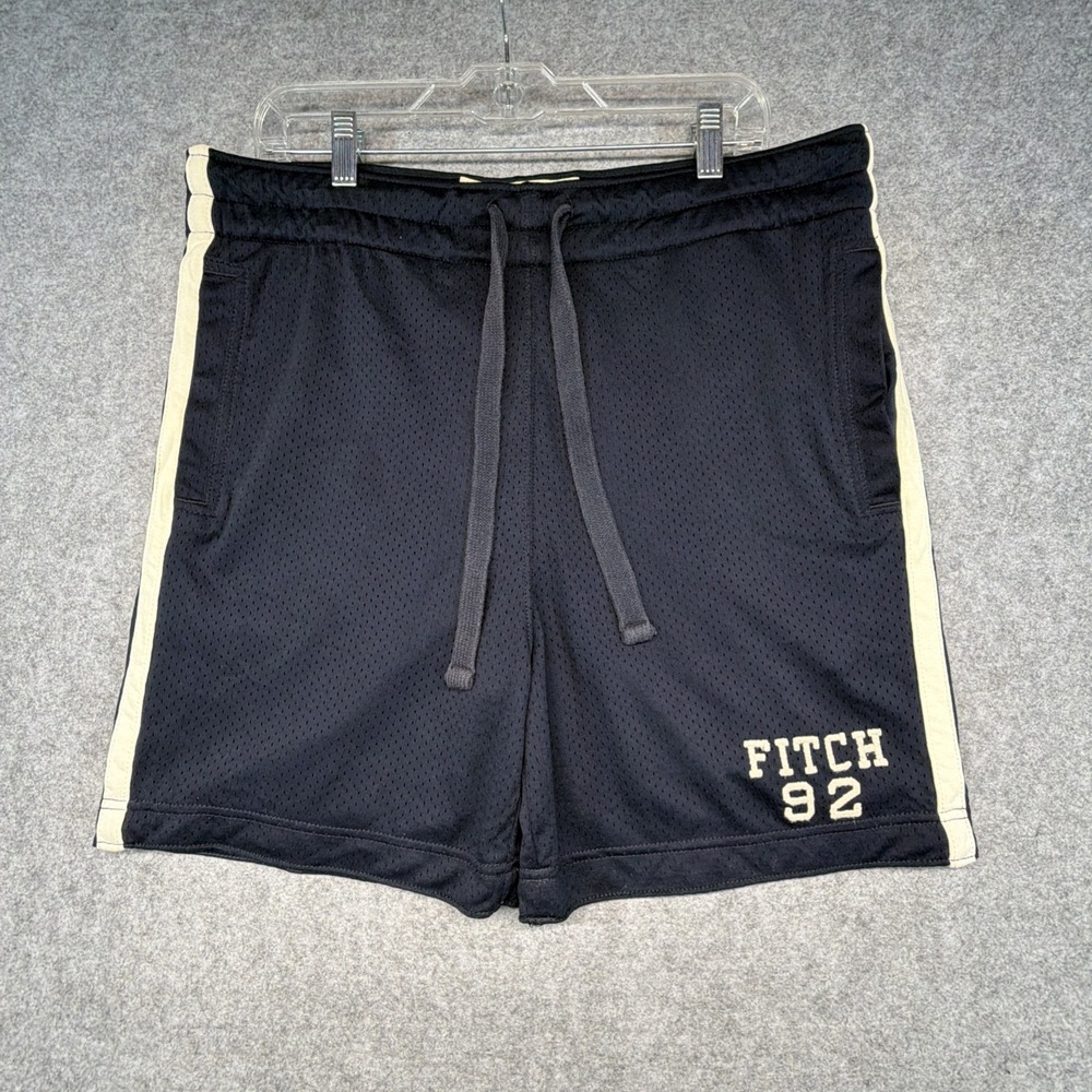 Vintage Abercrombie & Fit Basketball Shorts Embroidered Logo Medium Y2K